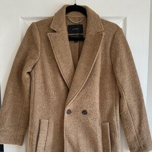 J. Crew Camel Italian Boiled Wool Coat